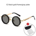 Polarized Smart Glasses with Adjustable Dimming and UV400 Protection Black Golden Tidesmit