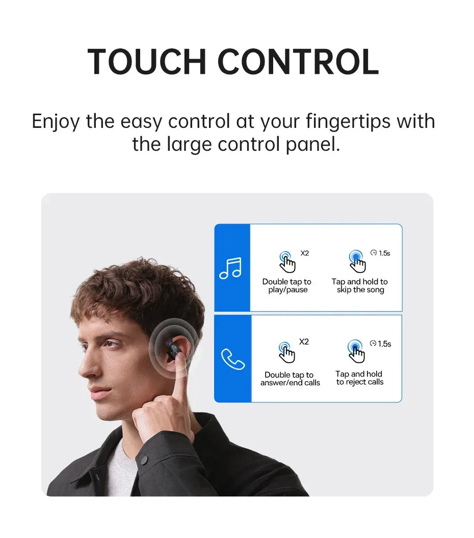 Open-Ear Sport Earbuds Bluetooth 5.4 60-Hour Playtime by Tidesmit Tidesmit