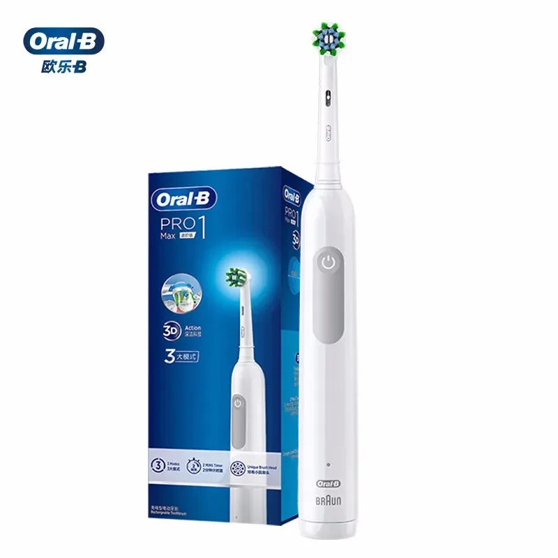Oral B Sonic Electric Toothbrush Rechargeable 3D Rotating Tooth Brush 14 Days Long Battery Life 2Mins Smart Timer Pro600 Pro1Max