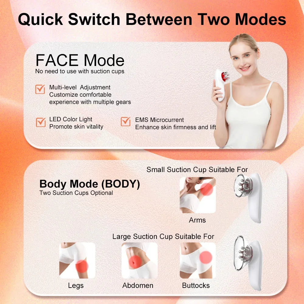 EMS Cupping Massager for Body Sculpting and Cellulite Relief | Tidesmit Relaxation Treatment Tidesmit