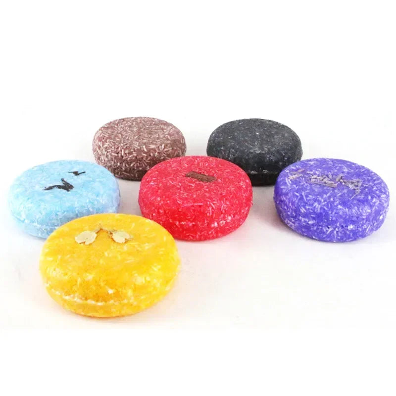 14 Style Ginger Handmade Shampoo Soap Cold Processed Soap Solid Shampoo Bar Pure Plant Hair Shampoos Hair Care Bar Soap