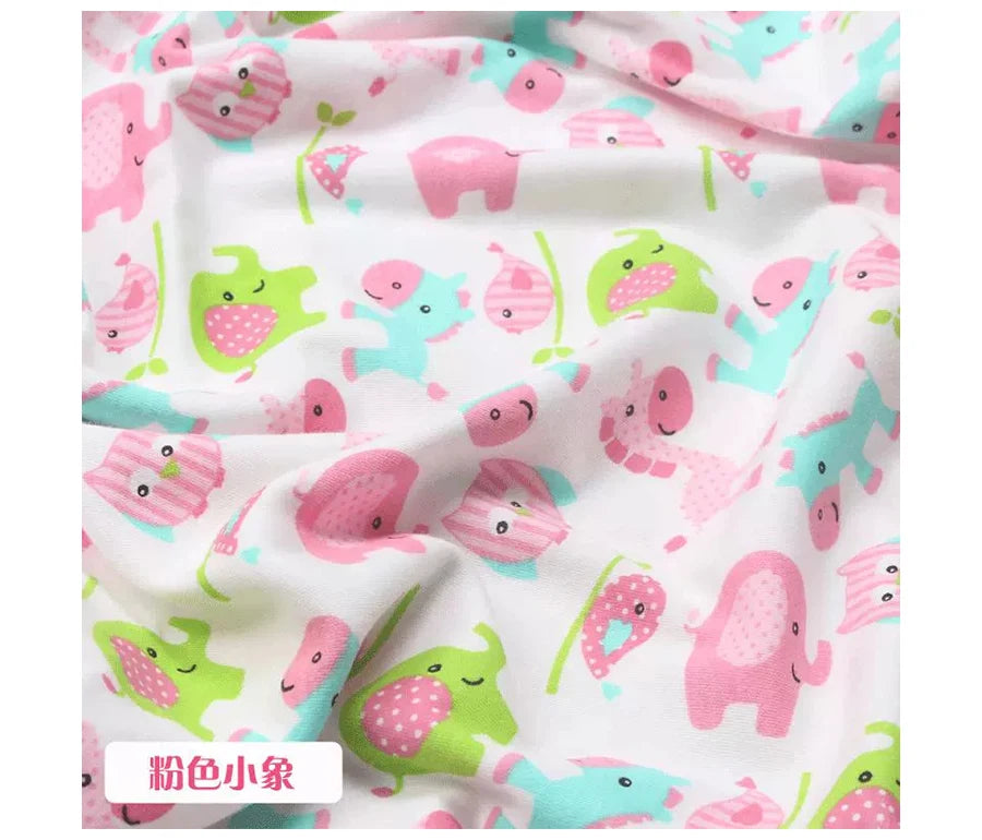 Baby Fabric Knit Jersey Print Fabric Sewing Material for Children's Garment 50*185cm Brocade Fabric Organic Fabric  Knitted