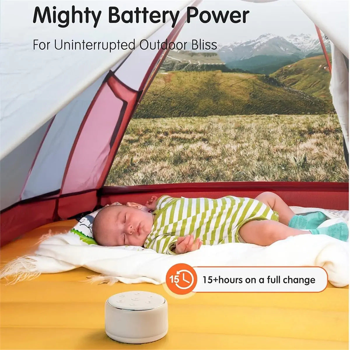 11·11COUPON White Noise Sound Machine Baby for Sleeping with Night Light - 34 Soothing Sounds, Rechargeable White Noise Machine
