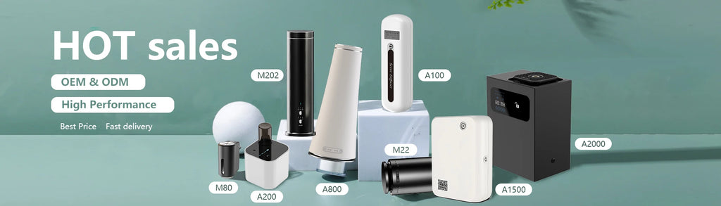 500ML Waterless Fragrance Scent Machine Oil Aroma Diffuser with Bluetooth/wifi App Control for Home Office Hotel 12V