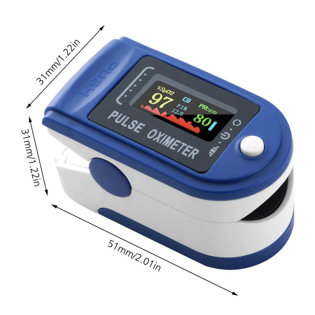 Fingertip Oximeter Testing SPO2 Oximeter Portable Fingertip Pulse Blood Oxygen Saturation Monitor LED Display Hot Sale