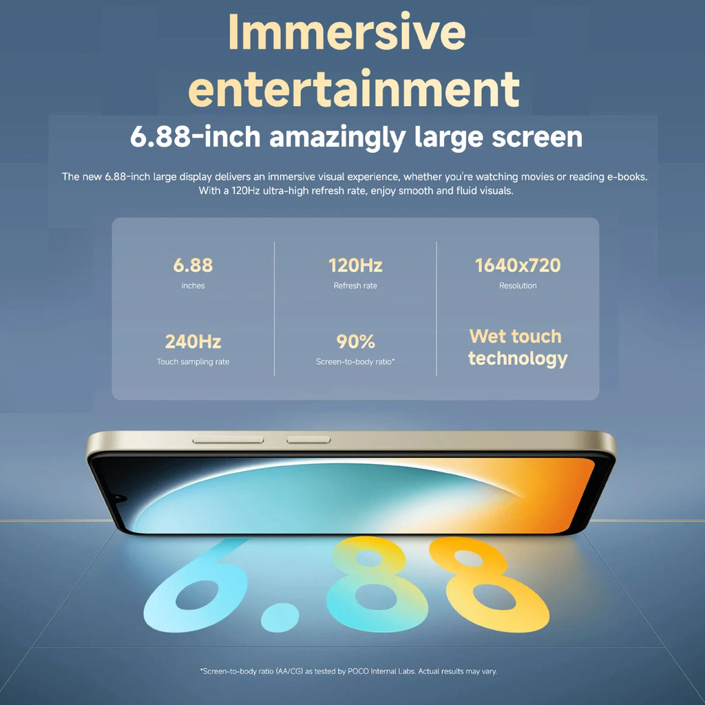 POCO C71 4G Smartphone: 6.88 Inch 120Hz Display, 32MP Camera AE Tidesmit