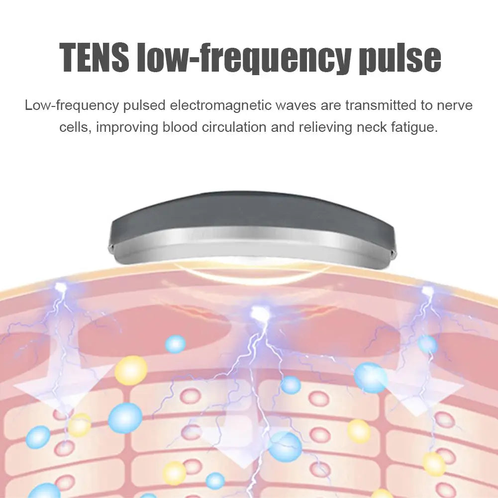 Wireless Neck and Shoulder Massager - Heated TENS Relaxation Therapy Relaxation Treatment Tidesmit