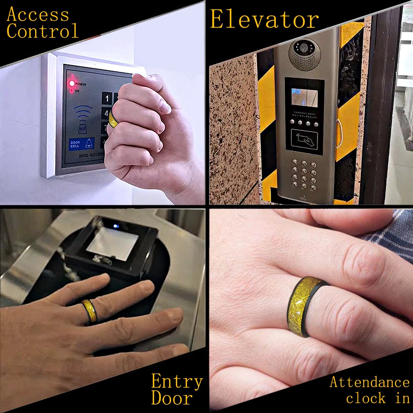 M1 Classic Smart Health Ring with NFC Access & Biometric Sensors Tidesmit