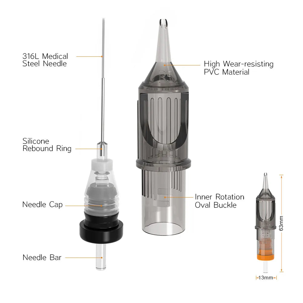 Permanent Makeup Needles - Sterile Disposable Cartridges by Tidesmit Permanent Makeup Machines Tidesmit