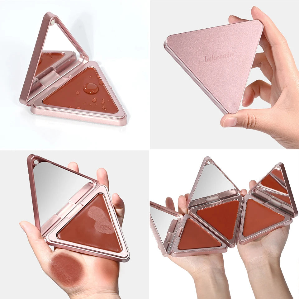 Tidesmit Higher Standard satin matte cream blush texture close-up for natural low saturation brightening face makeup