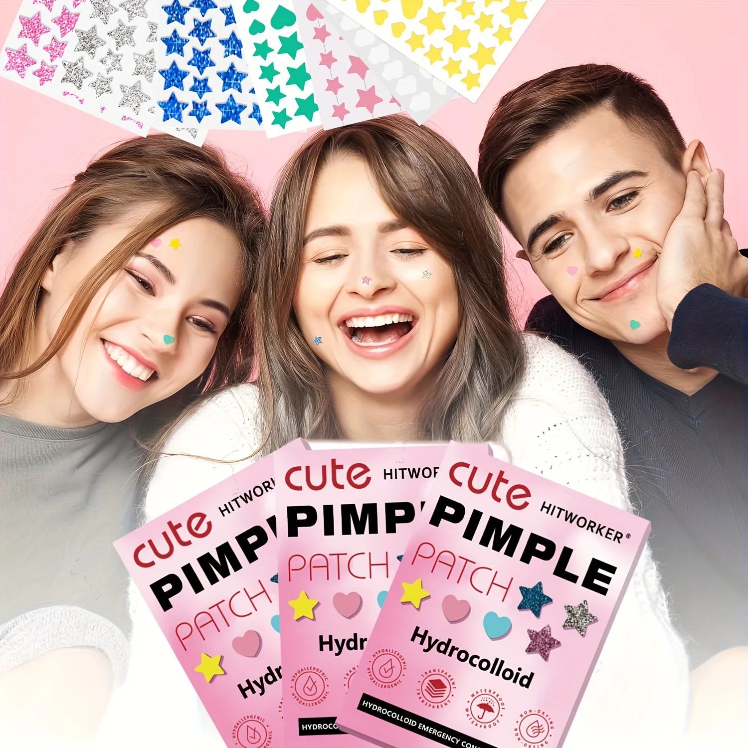 Hydrogel non irritating acne patch -260 pieces per box - alcohol free, used to absorb acne secretion, necessary for acne care