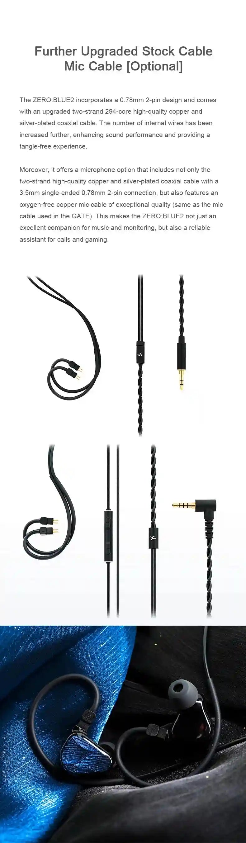 TRUTHEAR Zero Dual Dynamic Driver In-Ear Monitors with Detachable Cable Tidesmit