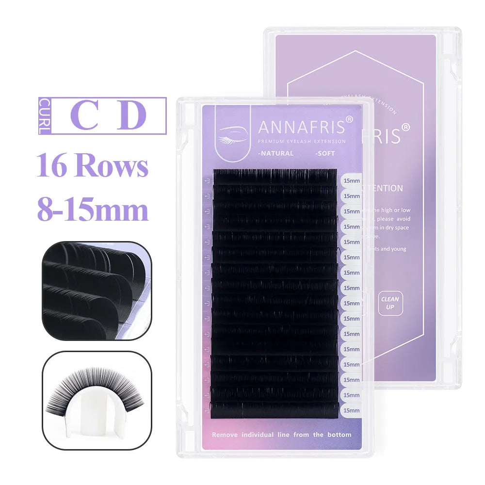 GLAMLASH L/LU/M W Shape Eyelash Extension 3D Premade Volume Fan Lashes W Style YY Lashes Faux Mink Volume Lashes Natural
