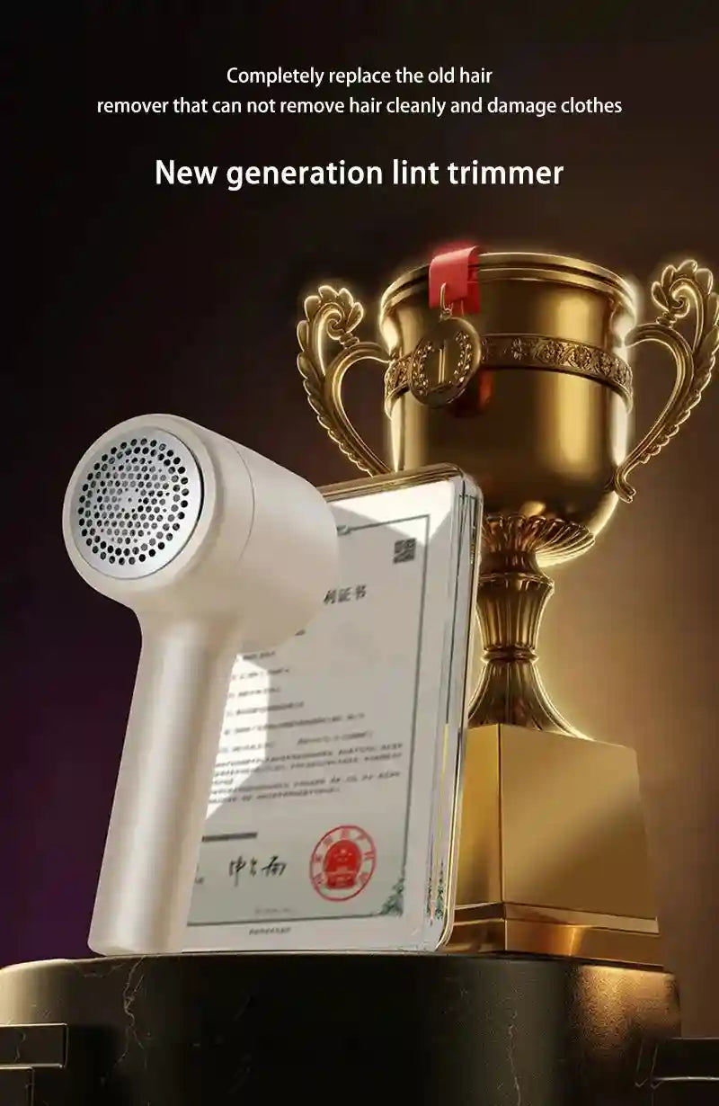 Tidesmit rechargeable fabric shaver removing lint and hair balls from clothing for laundry care.