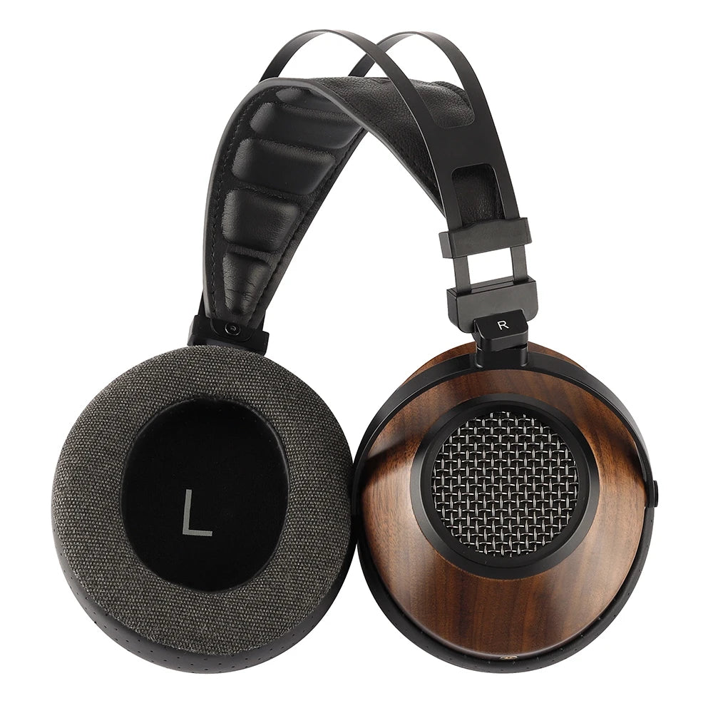SIVGA SV023 Open Back Headphones | Walnut Wood 50mm Studio Monitor Drivers Tidesmit