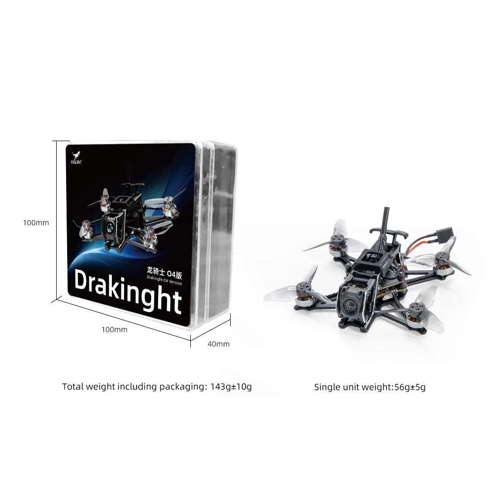 Draknight O4 2-Inch Toothpick FPV Drone with ELRS 2.4G System Tidesmit