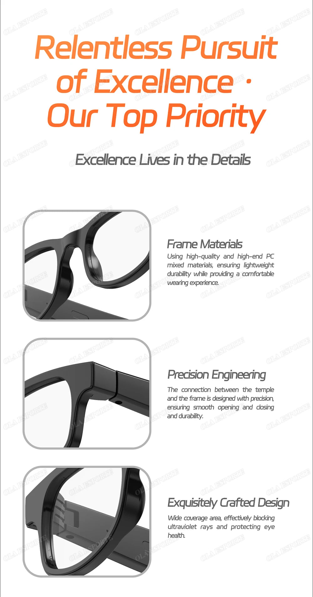 Smart Glasses Bluetooth Audio - IP68 Waterproof VR Immersive Tech Tidesmit
