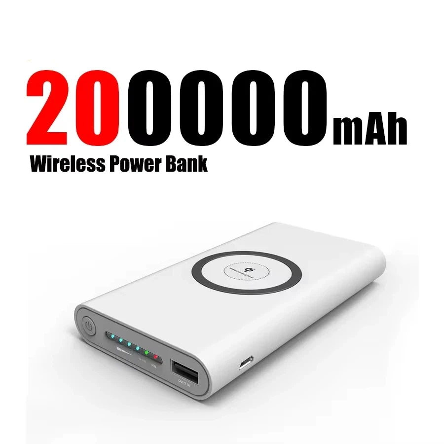 Tidesmit 50000mAh Fast Charging Power Bank with PD USB-C White 200000mAh Tidesmit
