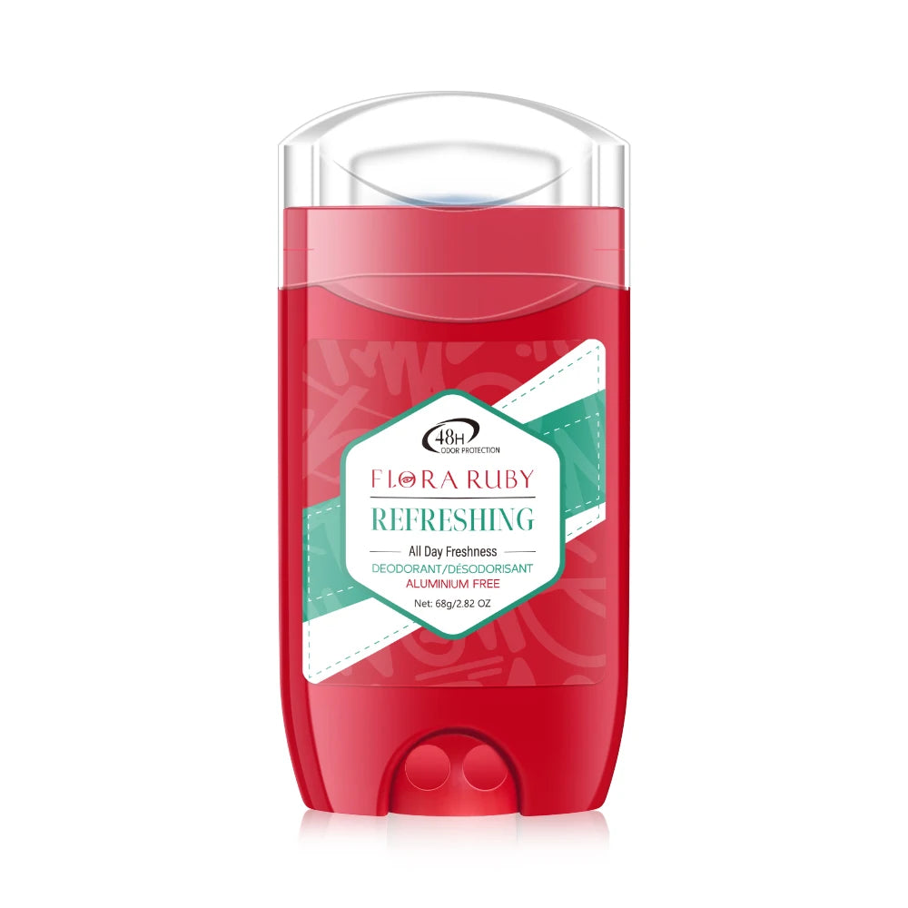 Tidesmit Flora Ruby 68g male deodorant stick offering 48-hour long-lasting odor protection and fresh scent.