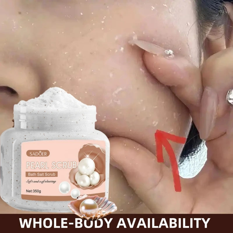 Pearl Body Scrub 350g – Natural Deep Exfoliating Skin Treatment Scrubs Treatments Tidesmit