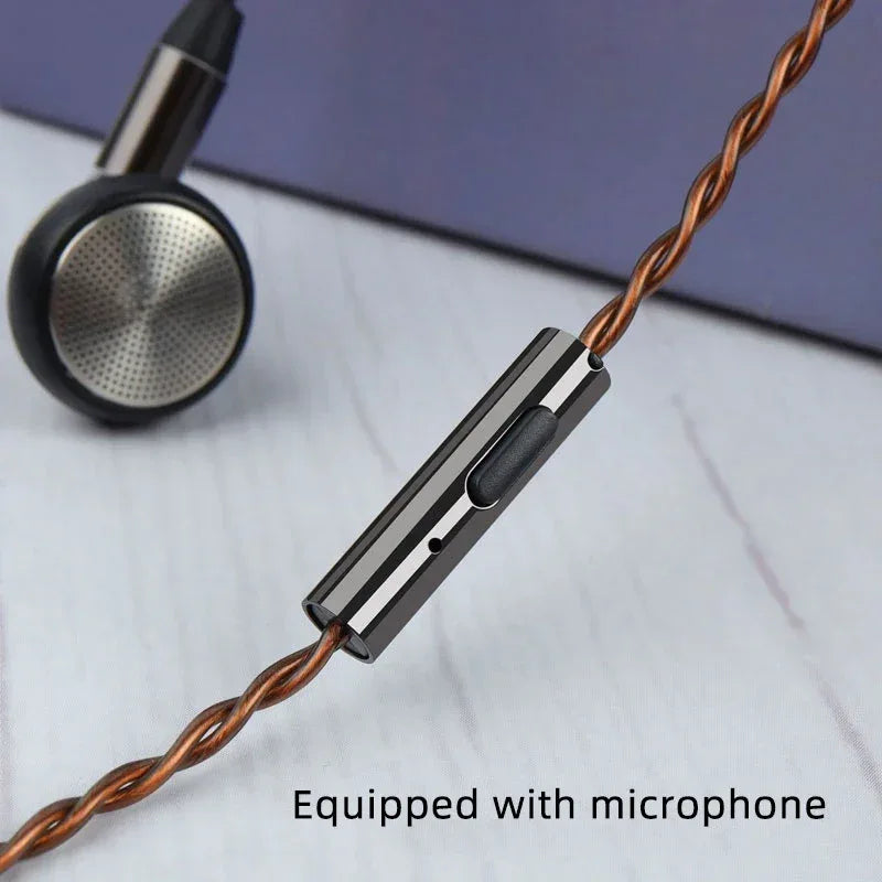 HiFi Wired Earbuds 15.4mm Flat-Head with Mic - Tidesmit EP09 Tidesmit