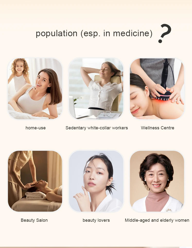 Electric Gua Sha Massager: Heated Deep Tissue Muscle Relief Tool Back Massage Instrument Tidesmit