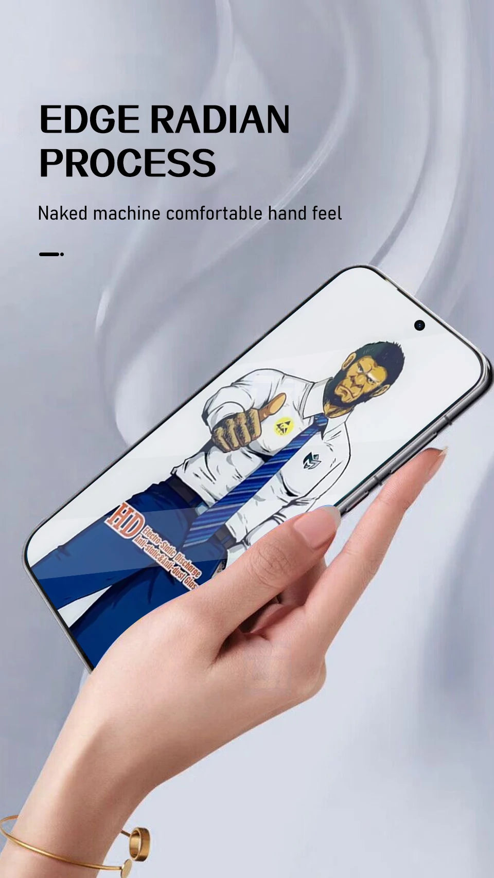 3PCS Fingerprint Unlock Tempered Glass Screen Protectors for Samsung Galaxy S25 S24 Ultra S23 S22 Plus S25Ultra HD Film Cover AE Tidesmit