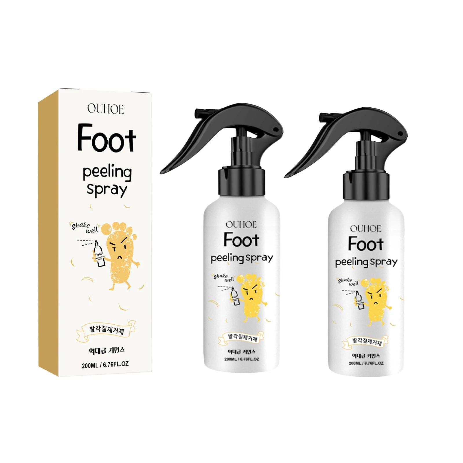 Foot Exfoliating Spray | Professional Callus Remover & Moisture Lock Scrubs Treatments 2PCS sharing pack Tidesmit