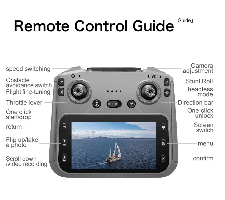 Mini 4K Camera Drone - Foldable GPS Drone with Obstacle Avoidance Tidesmit