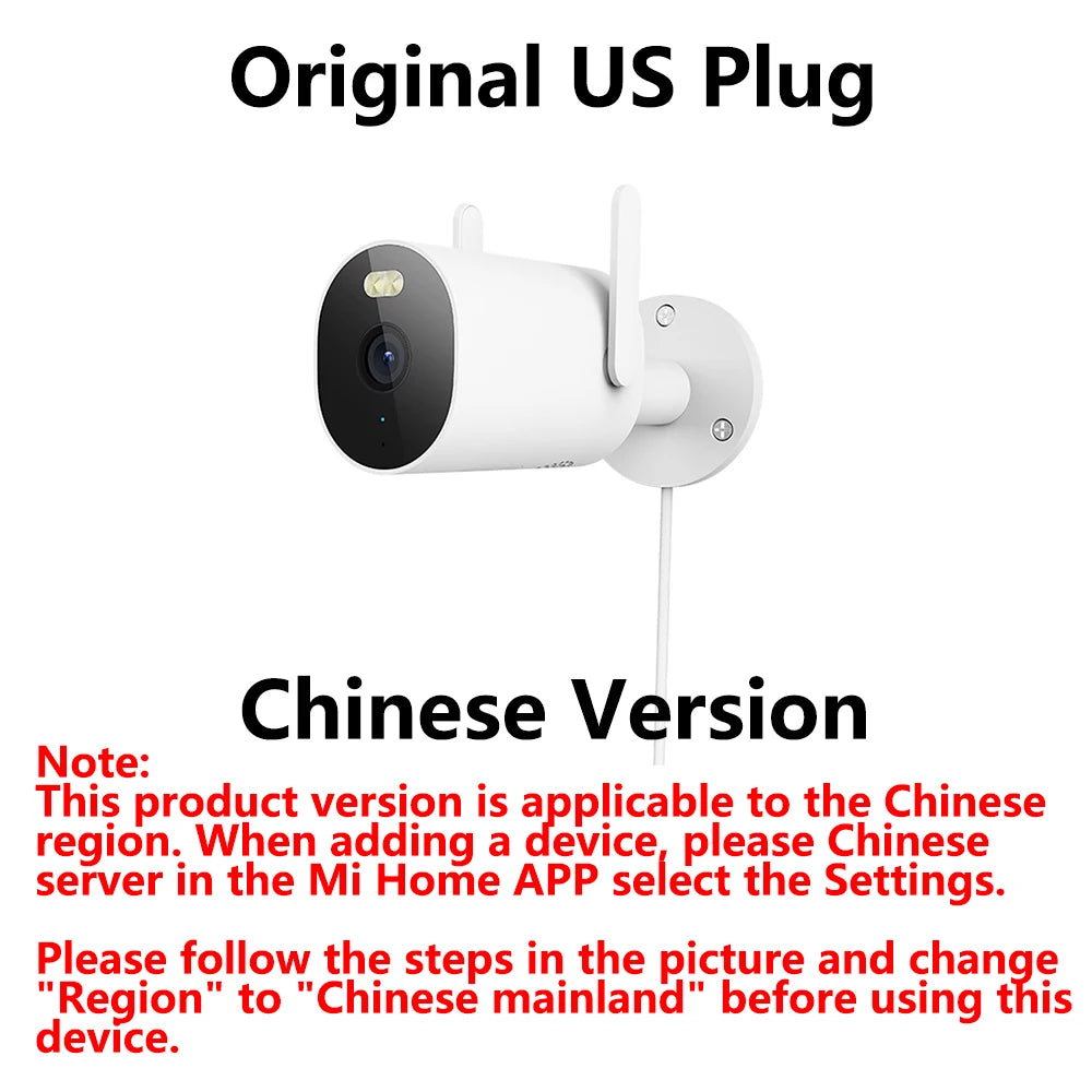 Xiaomi Outdoor Camera AW300 IP66 2K IP66 Full Color Night Vision Home Camera Video Surveillance IP Cam Detection Security Camera