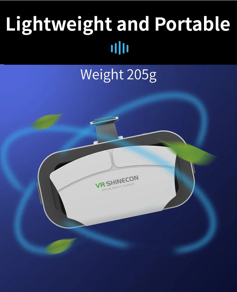 VR Headset for Smartphones - Lightweight Immersive Mobile VR Glasses Tidesmit