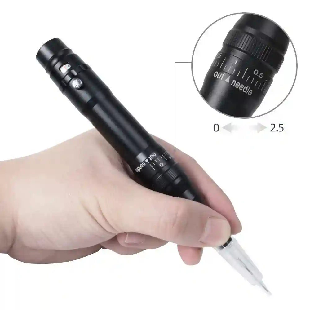 Wireless Professional PMU Machine - Precision Microblading Pen Kit Permanent Makeup Machines 3F-Needles-30pcs Tidesmit
