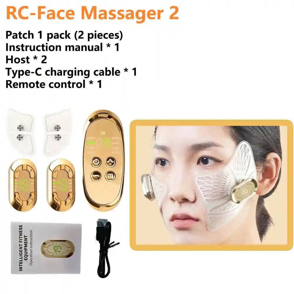 Microcurrent Eye Massager for Fatigue and Dark Circles - Rechargeable Eye Massage Instrument RC-Face Massager 2 Tidesmit