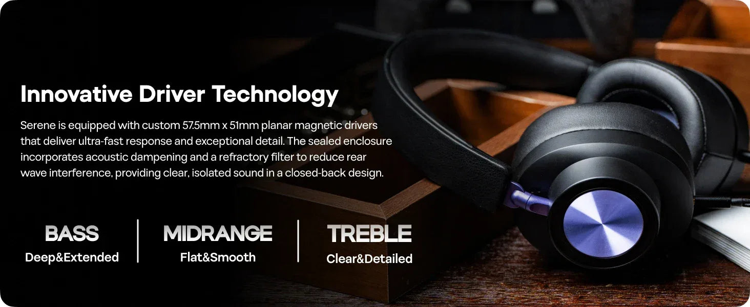 Planar Magnetic Closed-Back Headphones - Tidesmit Professional Audio Tidesmit