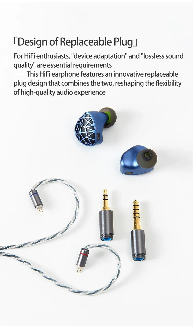 SoundRhyme SR10 10-Driver Hybrid HiFi Wired IEMs by Tidesmit Tidesmit