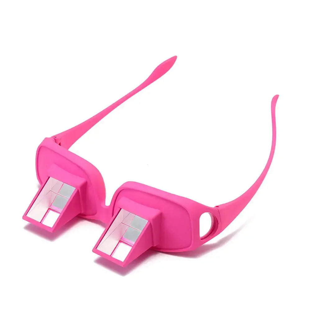 Lazy Reading Glasses - Prismatic Periscope View for Bed by Tidesmit Rose Red--Rose Red Tidesmit