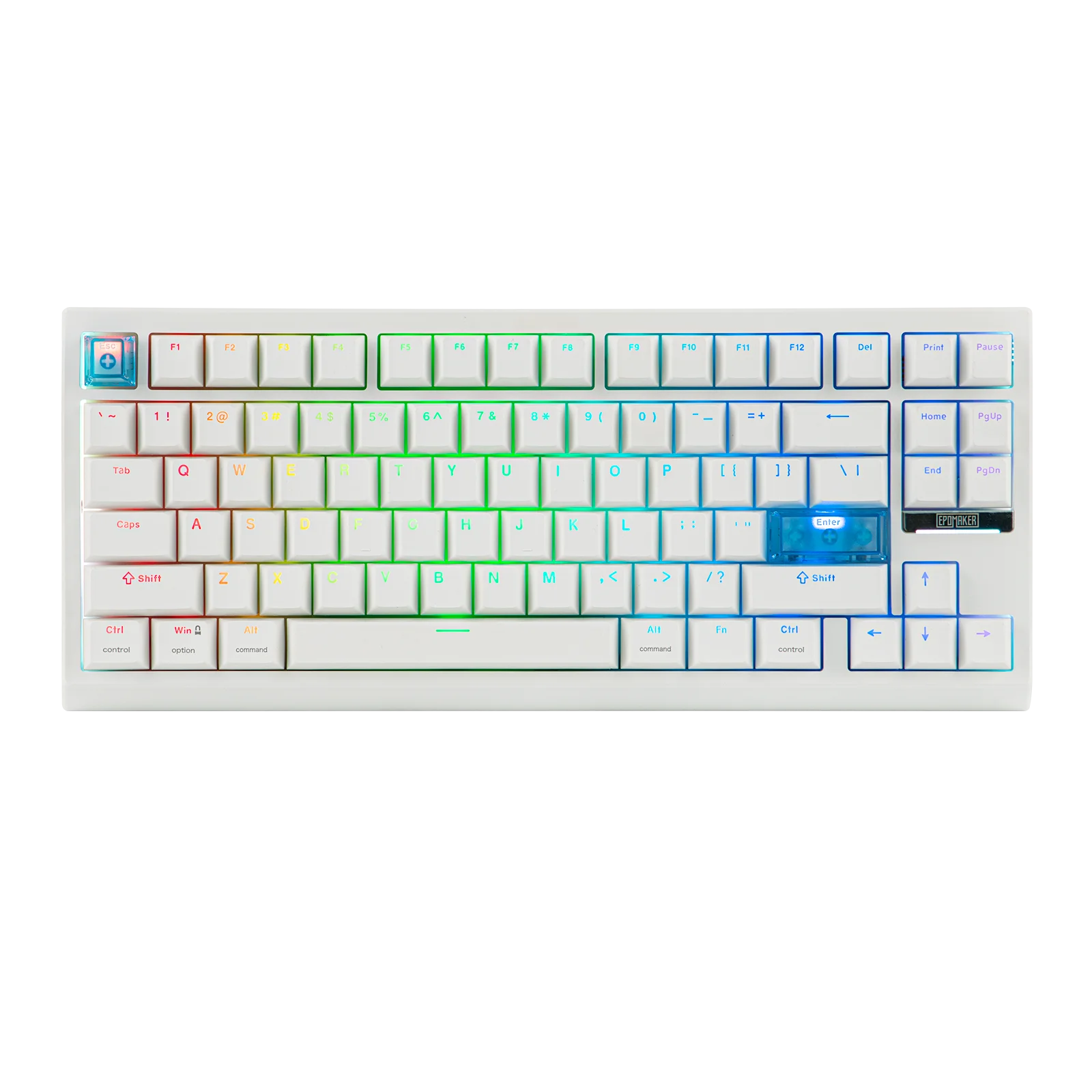 EPOMAKER G84 HE 75% ANSI US Layout Wired/BT/2.4Ghz Wireless Hall Effect Magnetic Mechanical Keyboard with DKS & SOCD Support