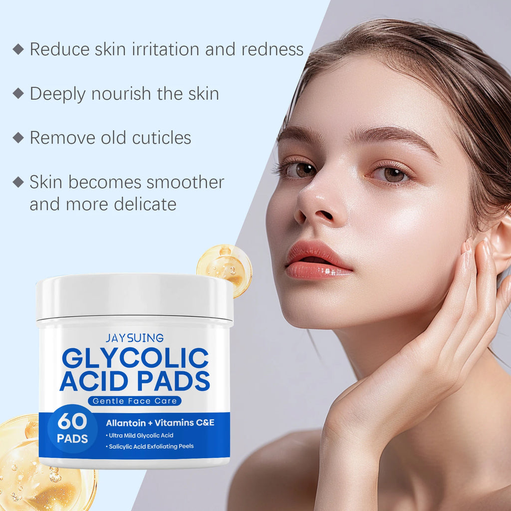 Glycolic Acid Exfoliating Pads | Salon-Quality Brightening Treatment Scrubs Treatments Tidesmit