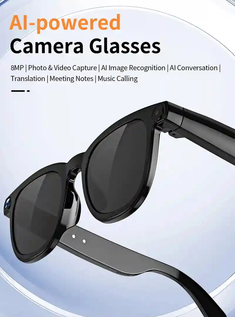 AI Smart Glasses with Real-Time Translation & 4K Camera | Tidesmit Tidesmit