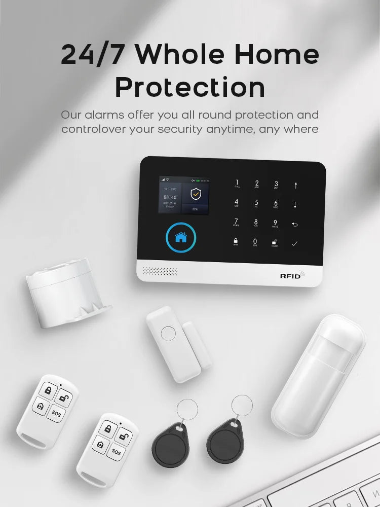 Smart Home Security Alarm System with 4G WiFi App Control by Tidesmit Tidesmit
