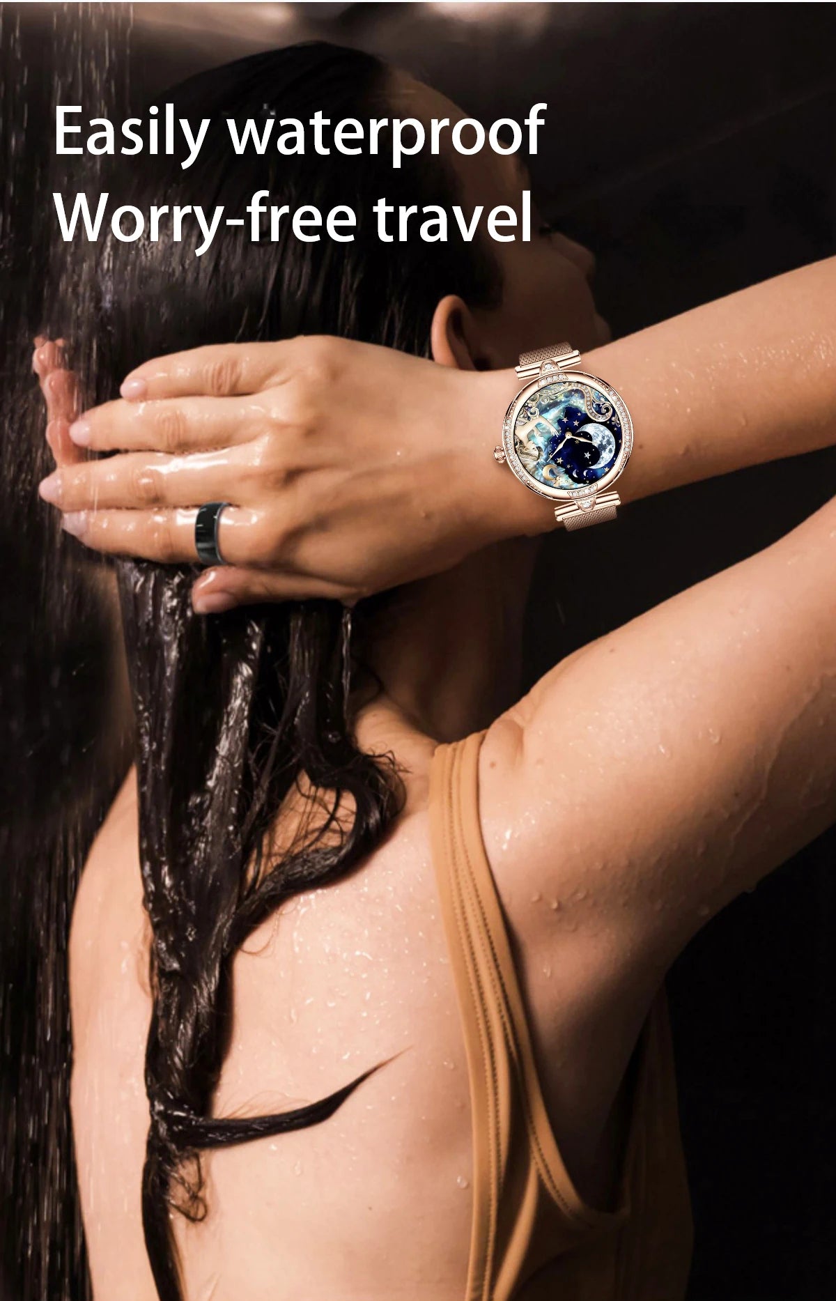 LIGE New Women Smart Watch 1.19 Inch AMOLED Full Touch Screen Sports Fitness Watches Bluetooth Call Digital Smartwatch Lady Gift