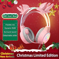 Pink Gaming Headphones with Cat Ears, RGB Mic, and Low Latency Audio Pink Tidesmit