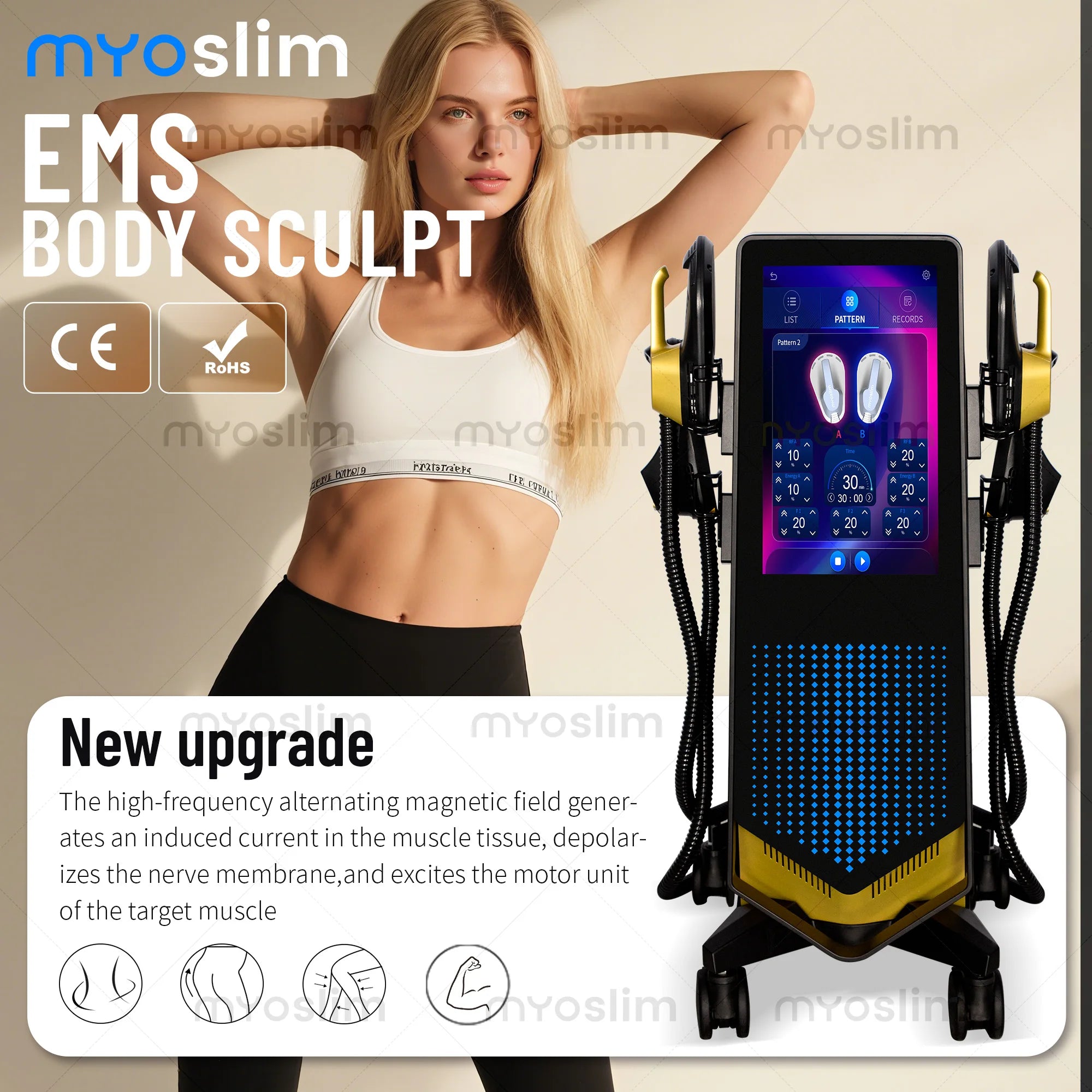 Professional 5-Handle Slimming Body Shaping Instrument | Tidesmit EU Relaxation Treatment Tidesmit