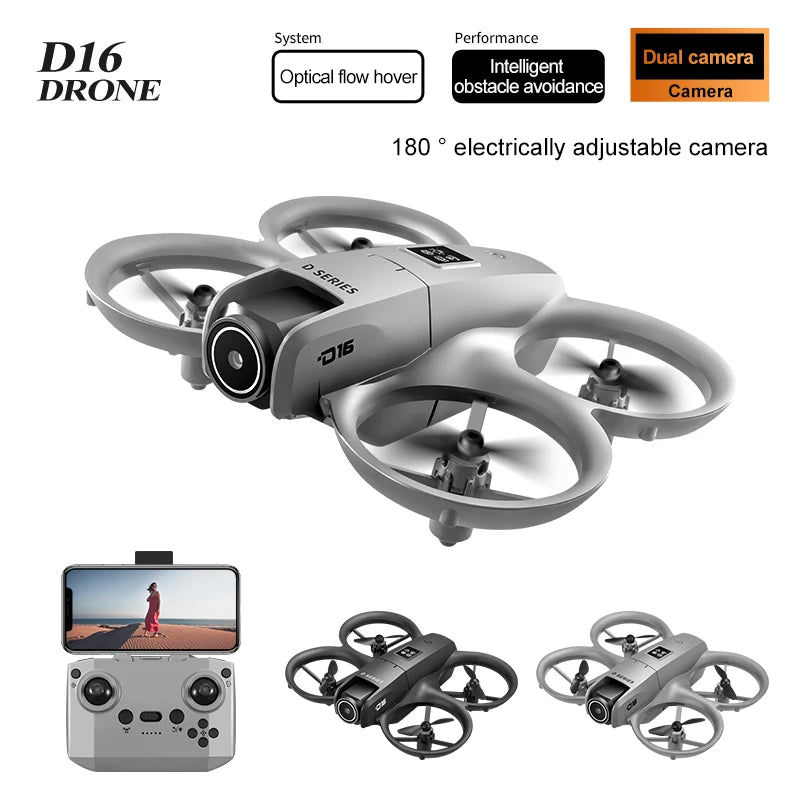 Professional Mini Drone with 4K Dual Camera Portable Long Range Control Aircraft Aerial Photo Quadcopter Drones Tidesmit