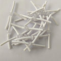 White disposable replacement connect tubes for Microneedle RF skin lifting machines with small clear filters.