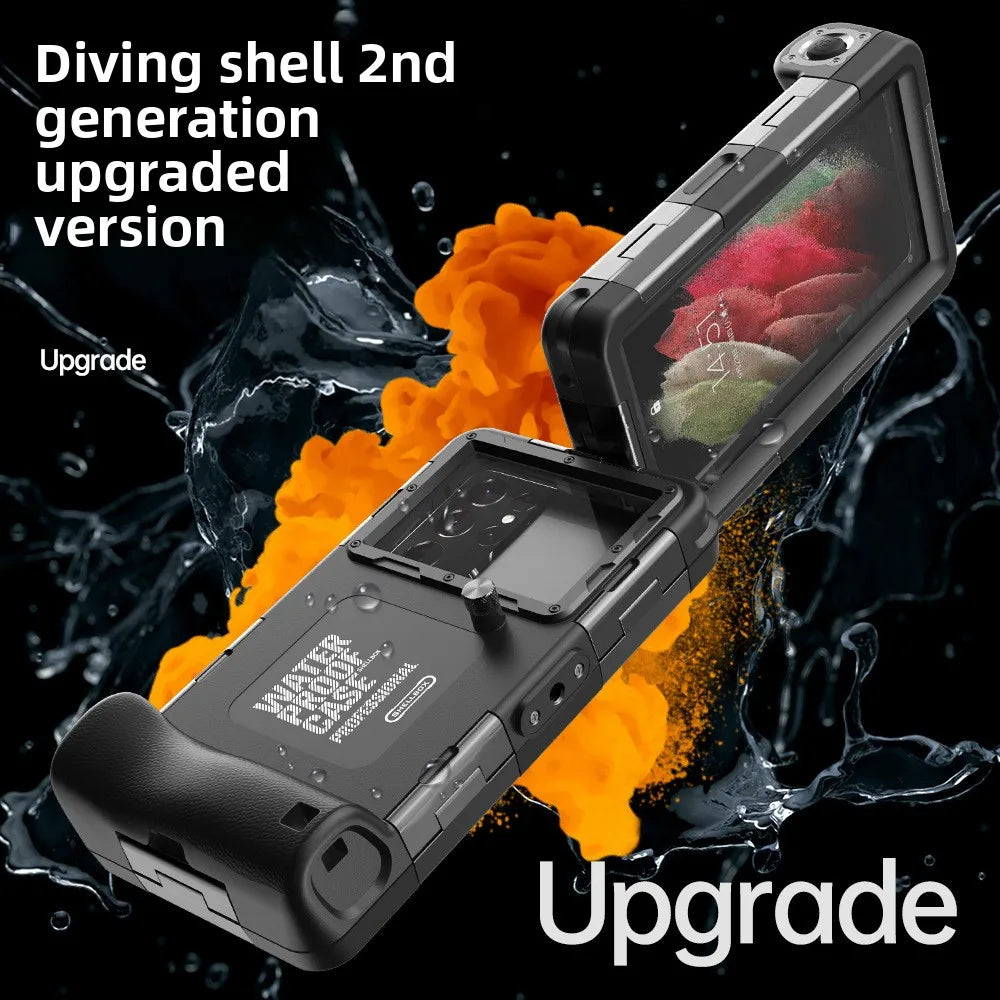 IP68 Waterproof Phone Case for Diving - Military-Grade Protection Button operation a China Mainland Tidesmit