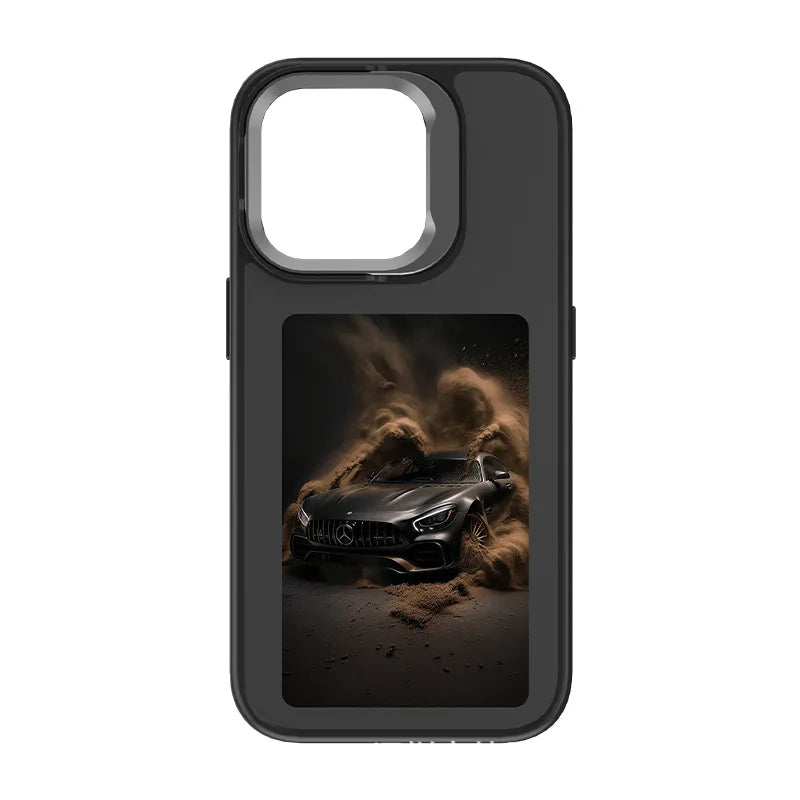 NFC E-Ink Phone Case for iPhone 16 Pro Max - Durable Shock-Absorbing Cover Black Tidesmit