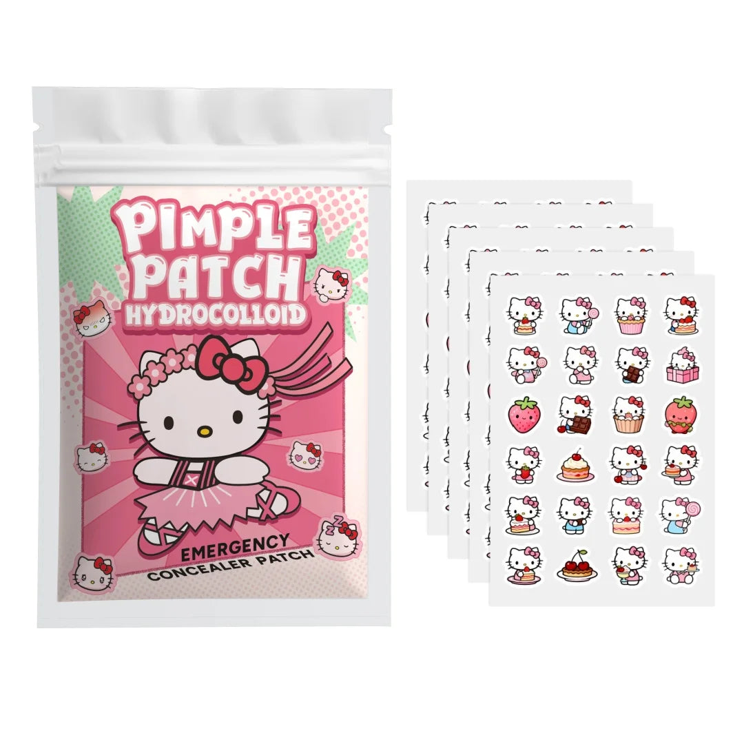 48/120PCS hello kitty Acne patches, facial acne patches, hydrogel acne removal patches, concealer