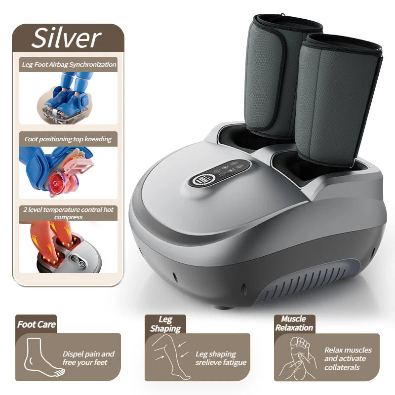 Electric Foot Massager with Heat and Airbag Shiatsu - Tidesmit Z12 Relaxation Treatment Z12-Y Tidesmit