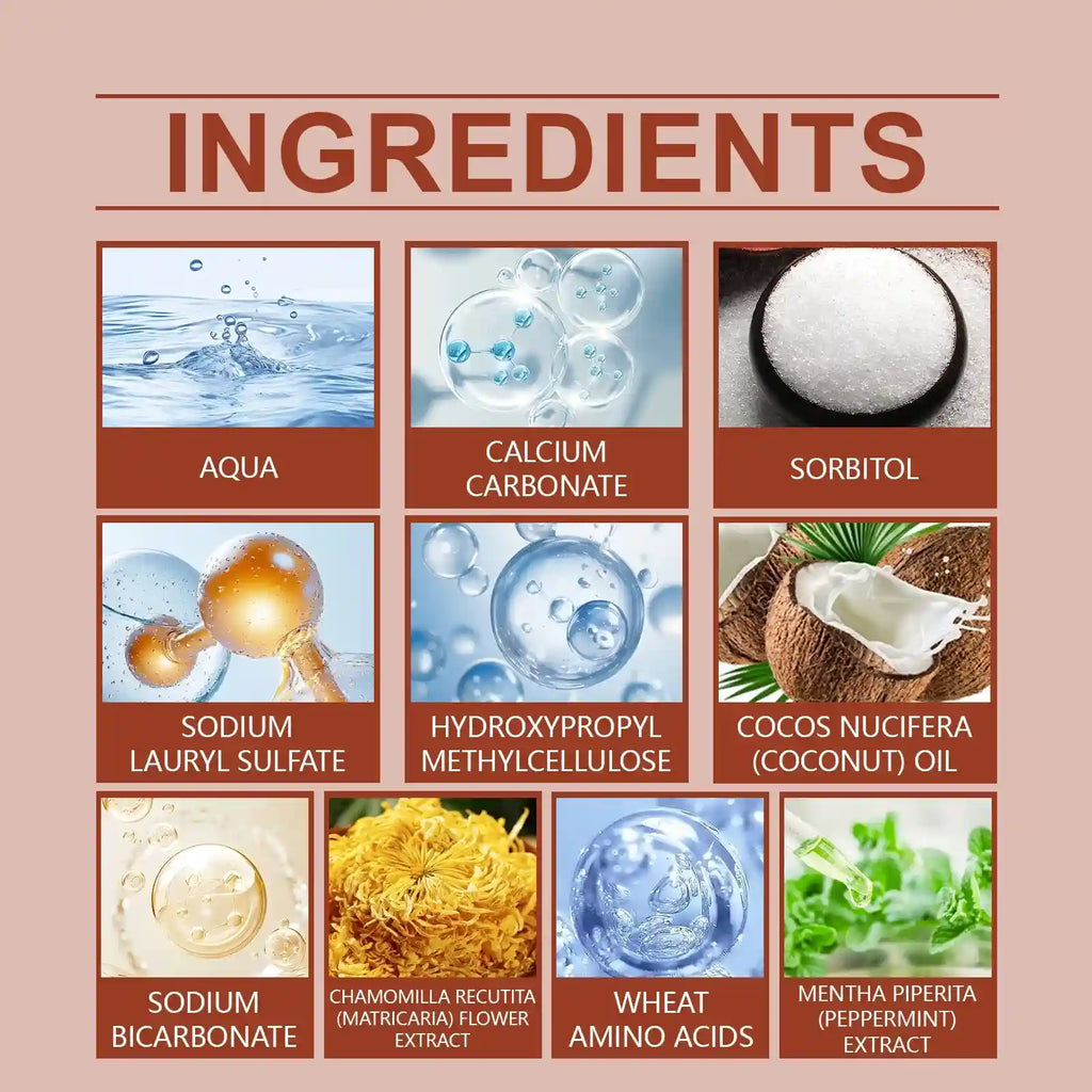 Tidesmit coconut oil whitening toothpaste for enamel repair, tartar removal, and fresh breath.